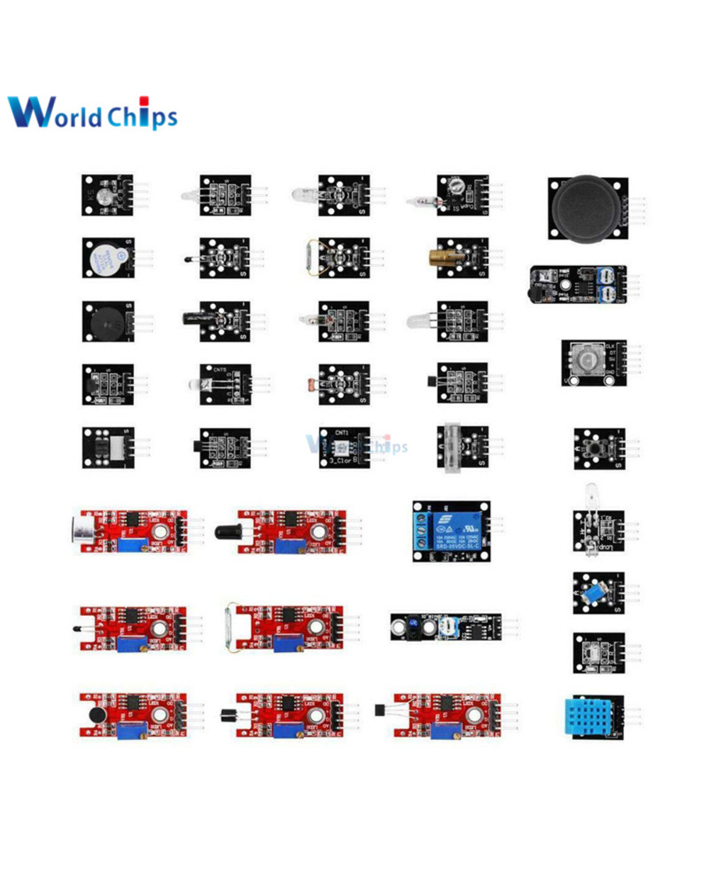 45 In 1 Sensors Modules 37 In 1 Sensor Kit Starter Kit For Arduino Raspberry Pi R3 Mega2560 37 Sensors Assortment Diy K front-1