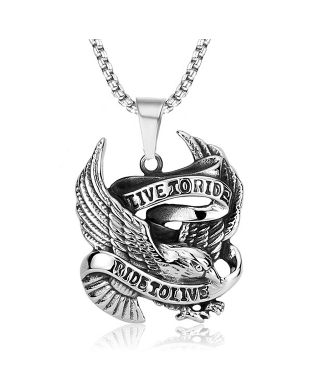 Ride To Live Necklace Men Woman Fashion Jewelry Gifts front-1
