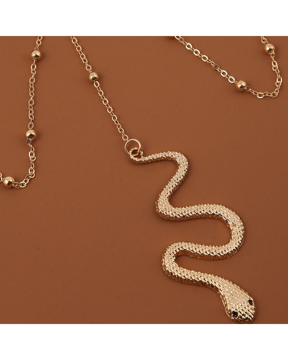 Multilayer Snake Shape Lady Leg Chain Body Chain Decoration Jewelry front-4