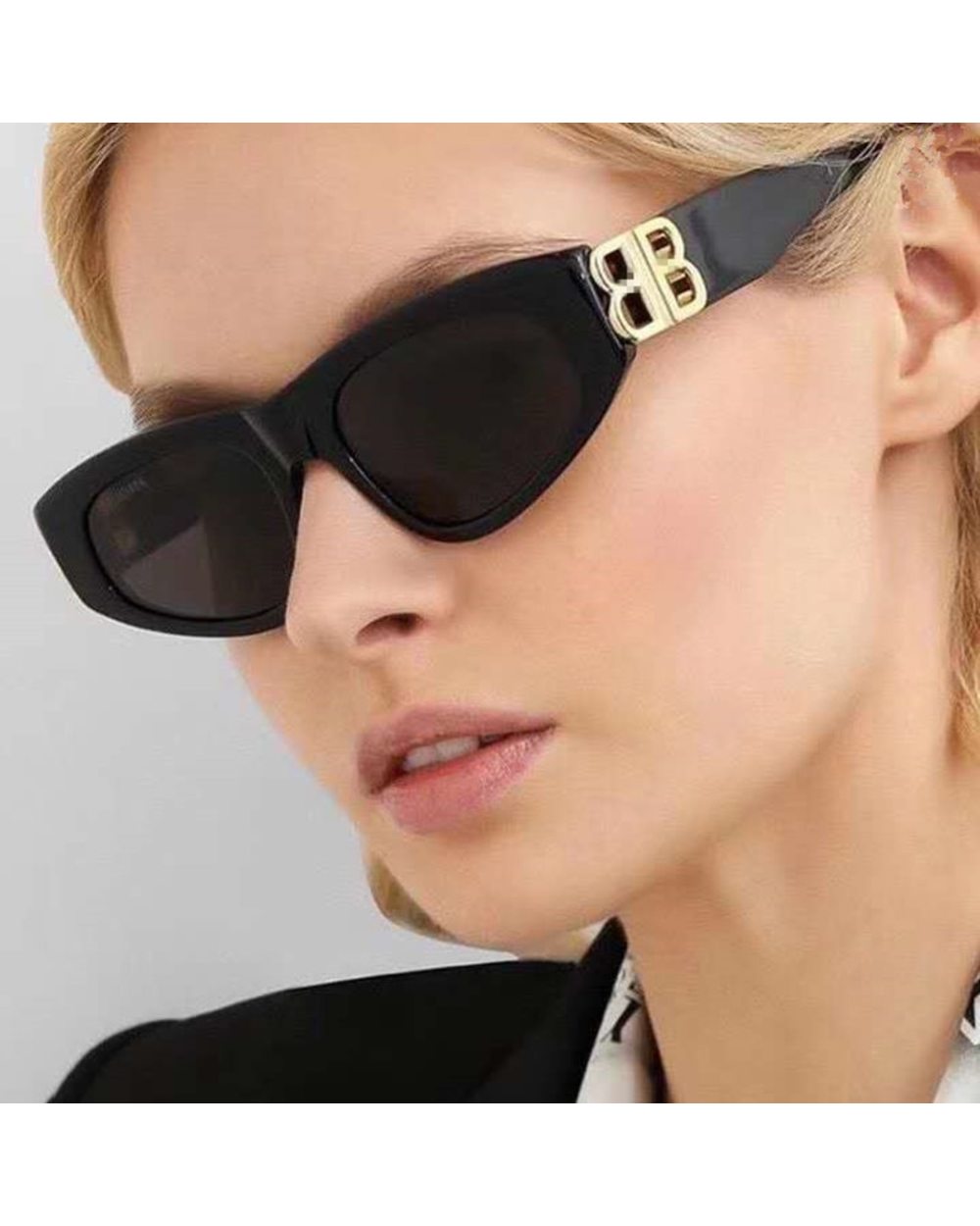 Retro Brand Cat Eye Steampunk Sunglasses Women Men Luxury Design front-0