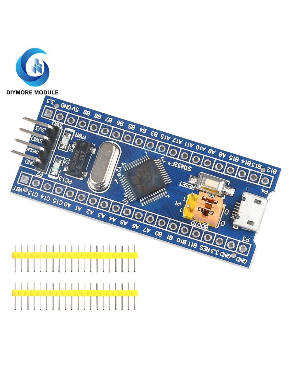 Stm32f103c6t6 Arm Stm32 Minimum System Development Board Module For Stm32f103c8t6 Embedded Microcomputer Core Board Mod front-2