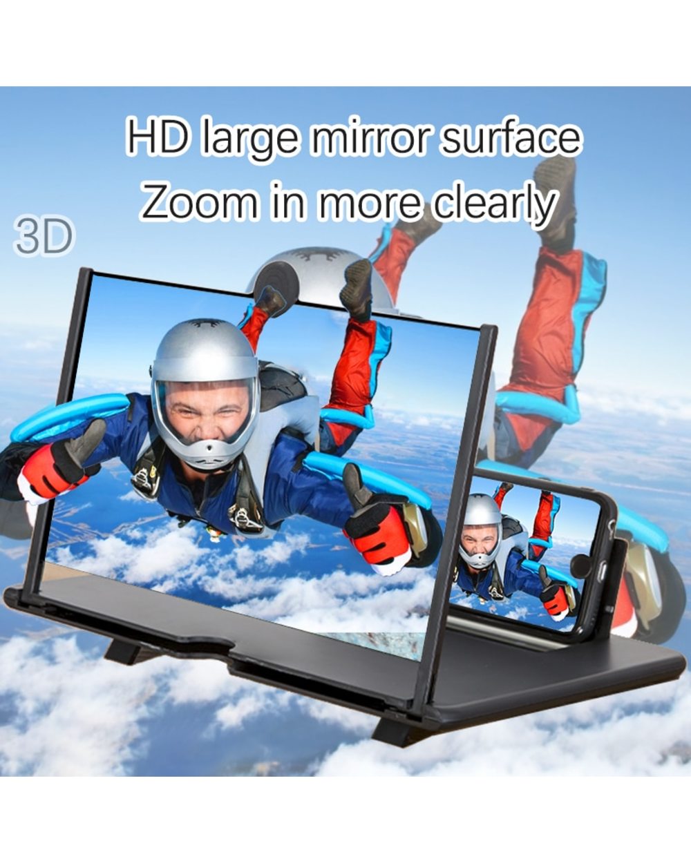 Mobile Phone Screen Magnifier HD Video Amplifier Stand Bracket front-1