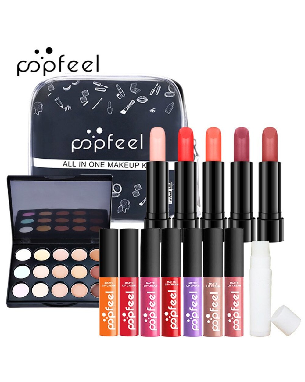 Cosmetics Makeup Sets Make Up Cosmetics Gift Set Tool Makeup Kit Eyeshadow LiGloss Lipstick Brushes Concealer Cosmetic front-1