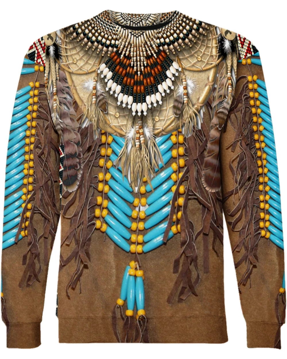 New Fashion Bohemia style Hoodie Native Fringed Motifs 3D Print Hoodies front-2