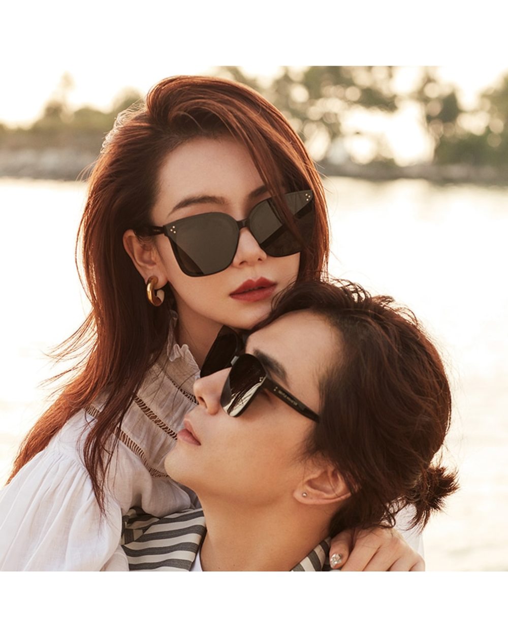 Gentle Korea Brand Sunglasses Her Lang Solo Tambu Papas Le Crella Square Acetate Polarized Uv400 Sunglasses Women Men front-0