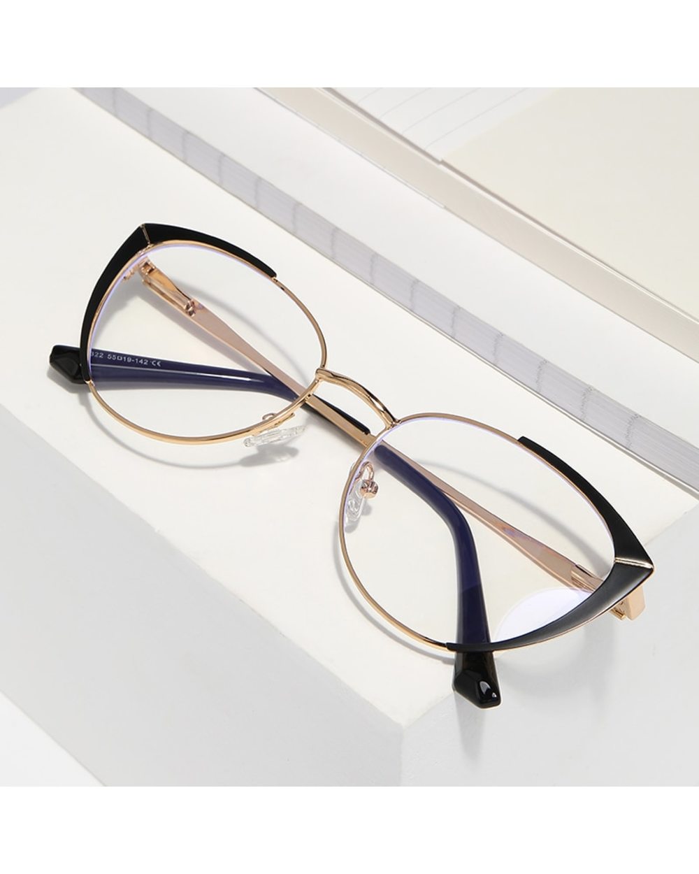 Tengjiao Fashion Anti-Blue Light Rays Eyeglasses Frame Women Cat Eye Glasses Brand Designer Clear Lens Computer Optical front-4