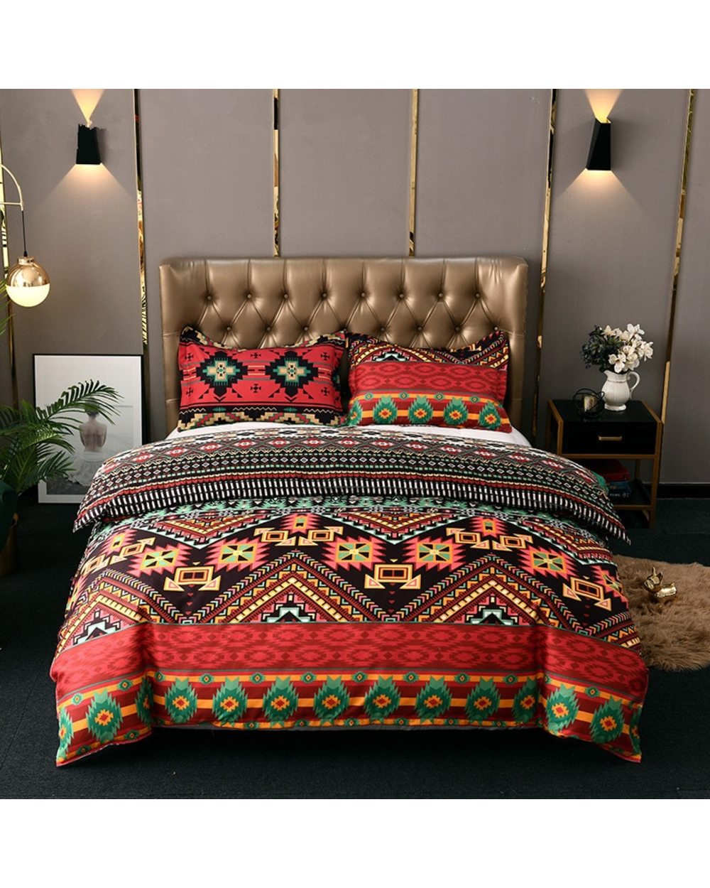 Nordic Bohemian Style Bedding Set front-0