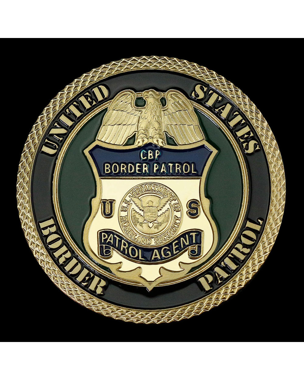 CBP Souvenir Border Patrol US Department of Homeland Security Collection Art Commemorative Coin Gold Plated front-2