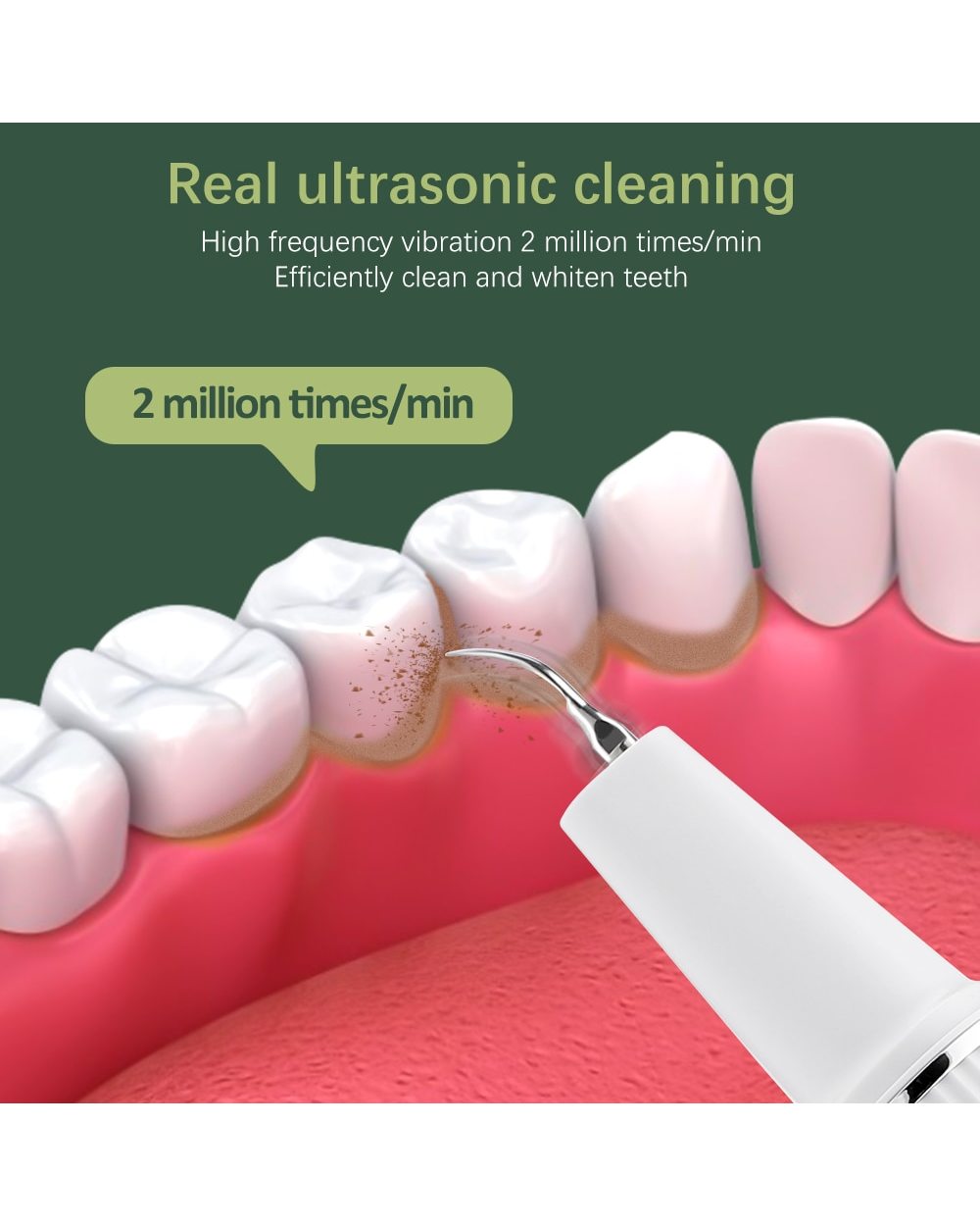 Visual Ultrasonic Dental Scaler Teeth Whitening Cleaner Dental Stone Calculus Plaque Stains Removal Tartar Scraper Oral front-2