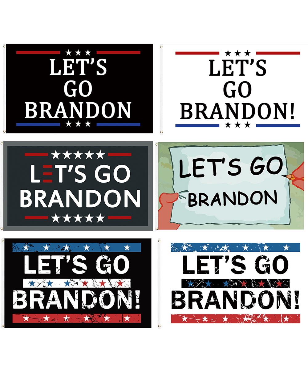 Let's Go Brandon Flag FJB Flag Outdoor Decorate Banner front-0