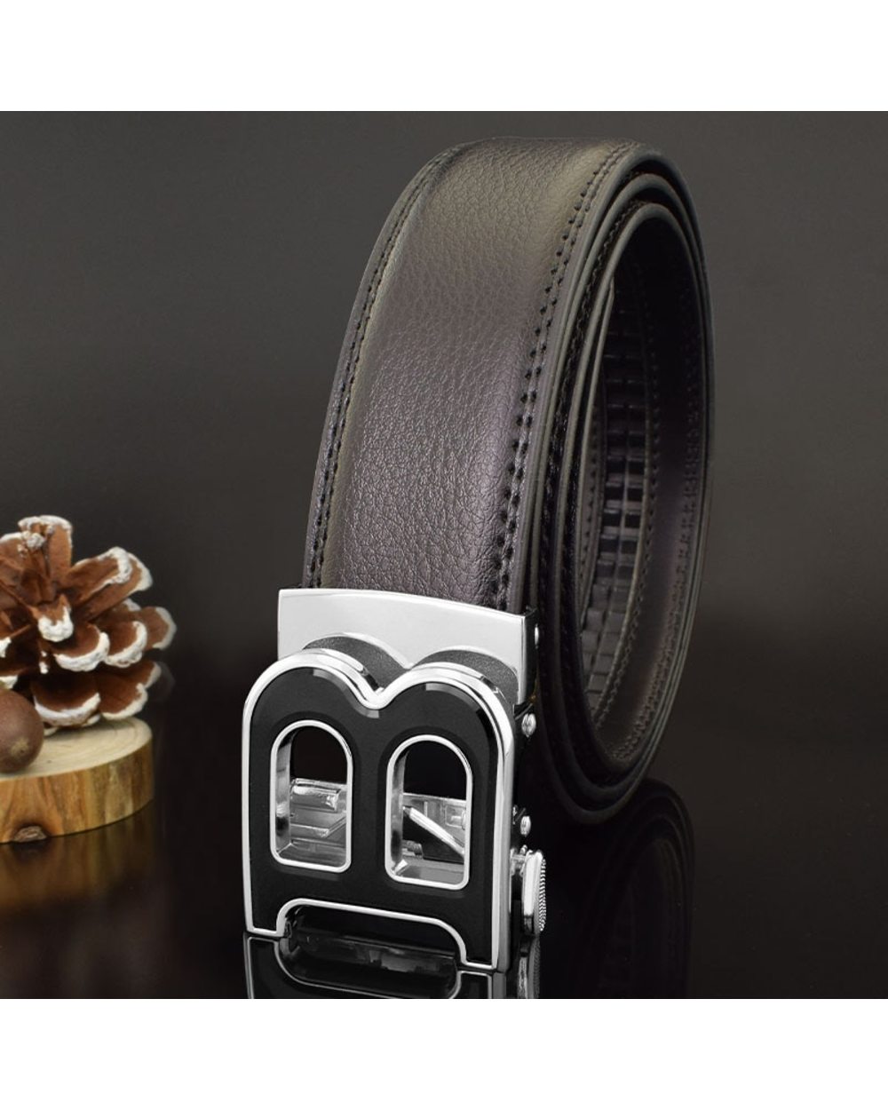 High Quality Designer Belts Men Fashion B Letter Luxury Famous Brand Genuine Leather Belt Men Classic Exquisite Waist S front-3