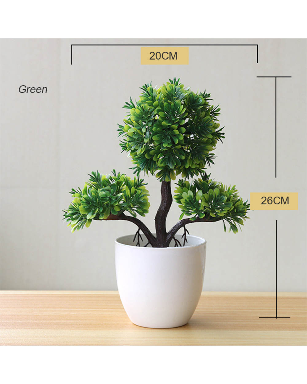 Artificial Plants Bonsai Small Greenpine Pot Plants Simulation Tree Decor Fake Flowers Potted Ornt Home Garden El Decor front-3