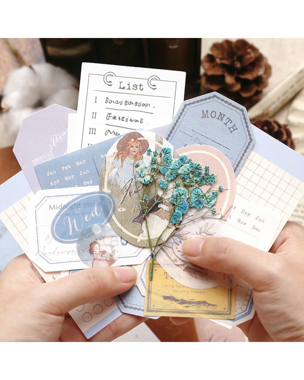 30 Pcs Vintage Scrapbooking Material Paper Set For Album Art Craft Diy Planner Diary Book Gift Greeting Card front-3