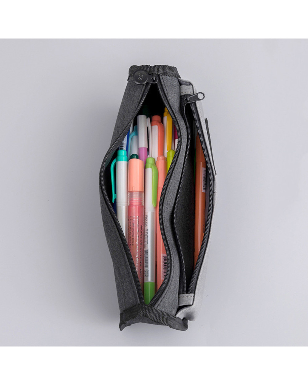 Extended Canvas Pencil Cases School Large Capacity Pencil Case Boy Pencil Bag Simple Pen Case Student Stationery Bag Bi front-3