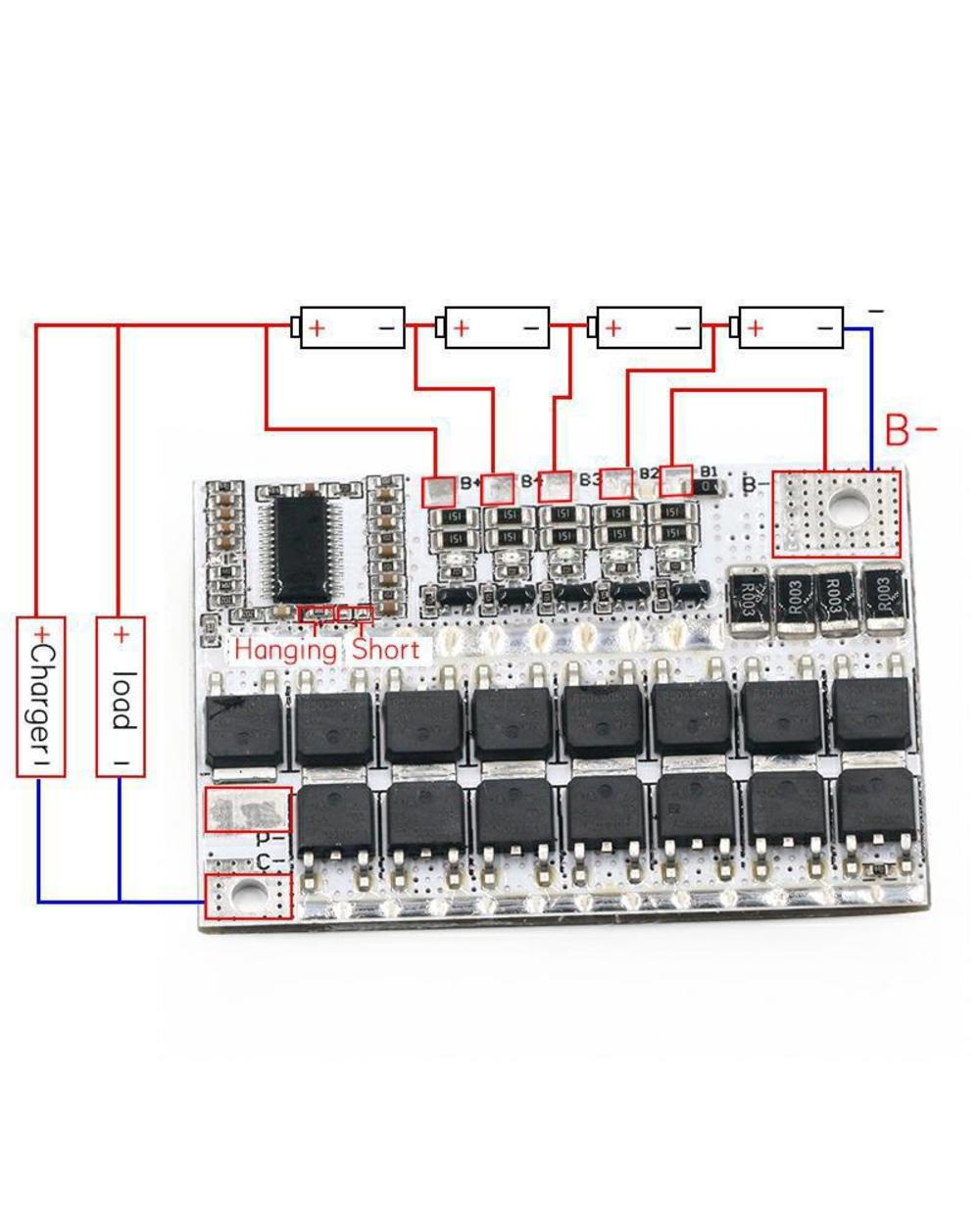 3S/4S/5S Bms 12V 16.8V 21V 3.7V 100A Li-Ion Lmo Ternary Lithium Battery Protection Circuit Board Li-Polymer Balance Cha front-3