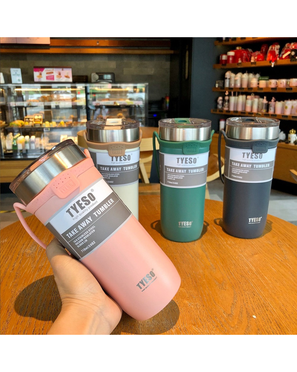 Portable Travel Insulated Mug Stainless Steel front-0
