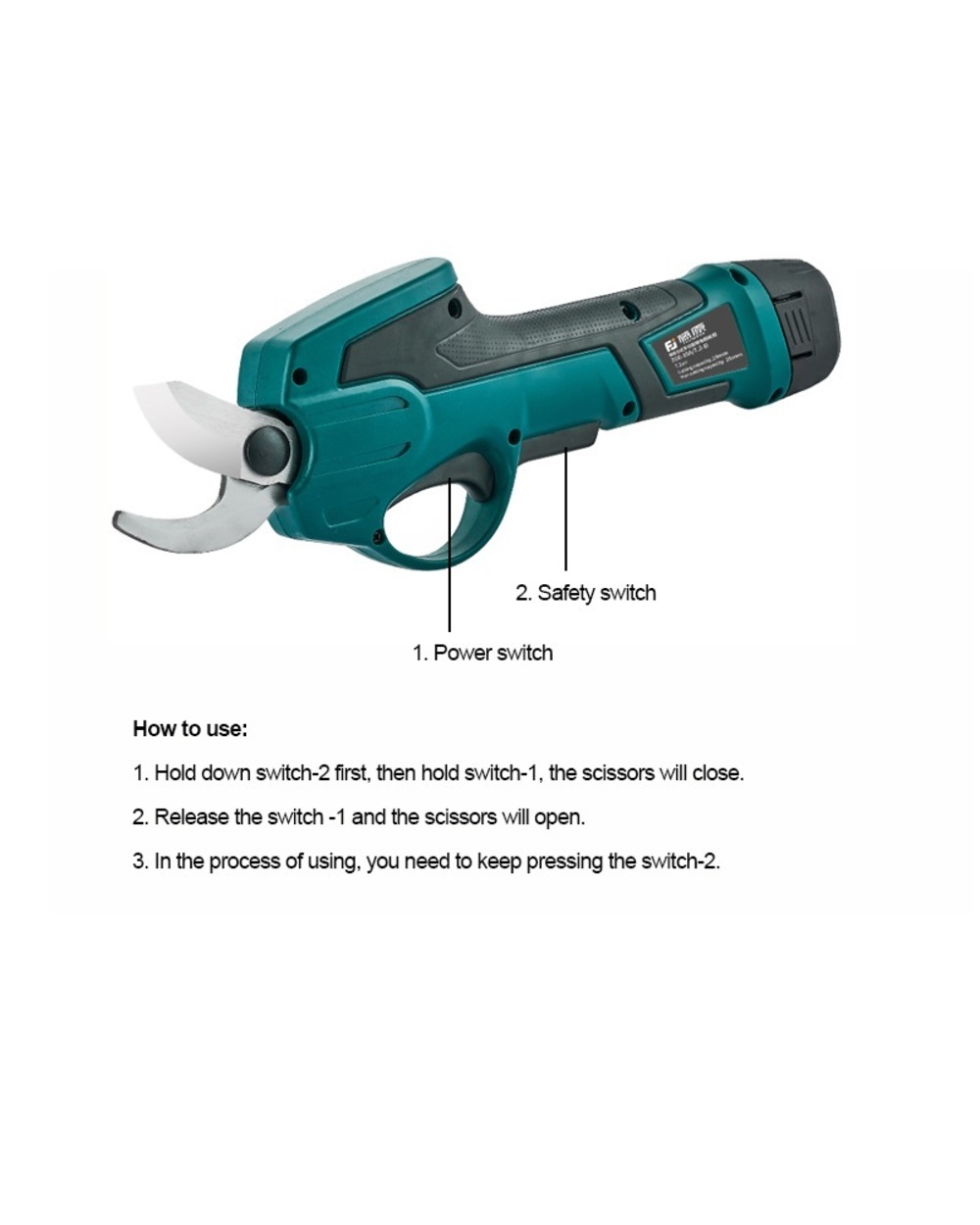 Electric Pruning Scissors Garden Pruner front-0