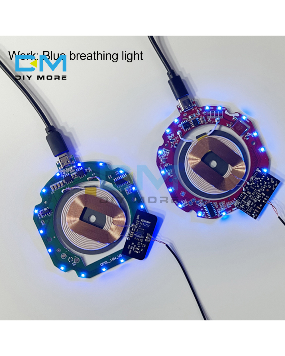 Type-C Micro Usb 10W/15W Fast Charge Wireless Charge Module Transmitter Pcba Circuit Board 5-12V/5-9V Coil Qi Diy Charg front-5