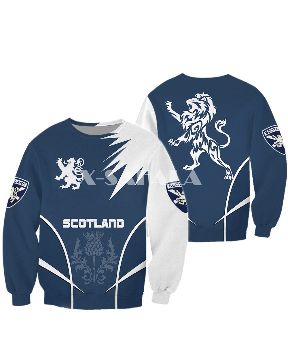 Scotland 3D Print Hoodie Zipper Pullover Sweatshirt Unisex front-1