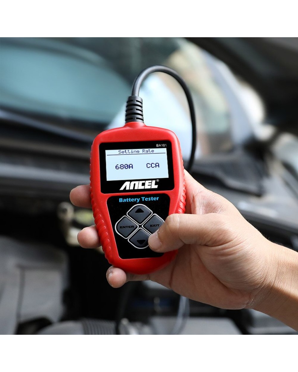 Ancel Ba101 12V 1002000Cca 220Ah Car Battery Tester Auto Load Battery