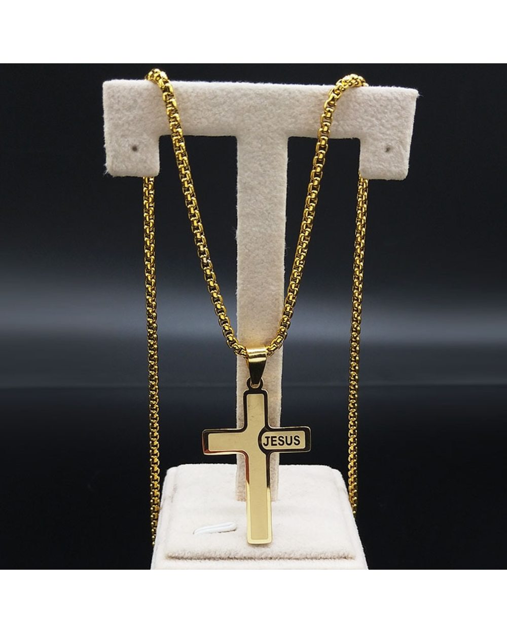 Jesus Cross Stainless Steel Necklaces front-1