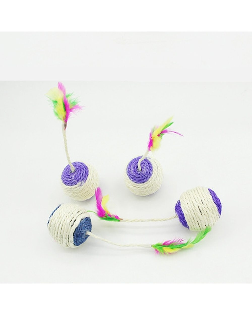 Cat Toy Pet Cat Sisal Scratching Ball Training Interactive Toy for Kitten front-1