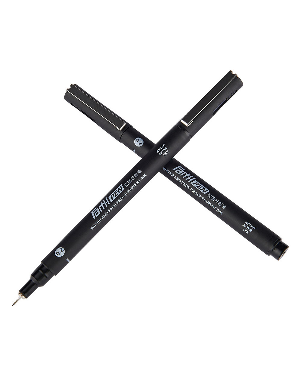 1-Piece Needle Pen Water And Fade Proof Pigment Ink 0.05 0.1 0.2 0.3 0.4 0.5 0.7 0.8 Black Fineliner Sketching Pens front-1