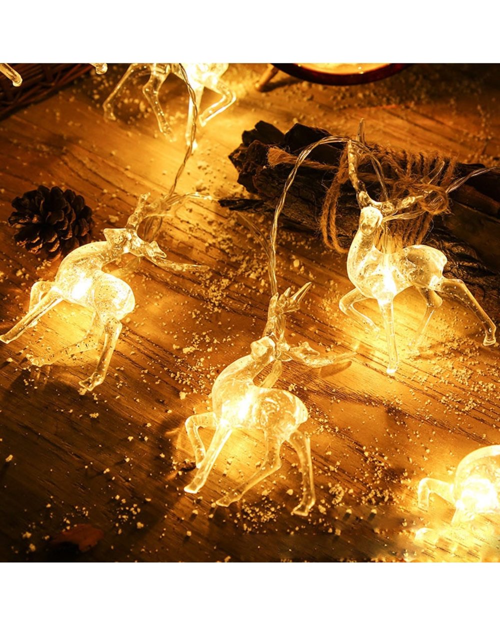 LED Deer Light String Christmas Elk shaped Ornaments front-3