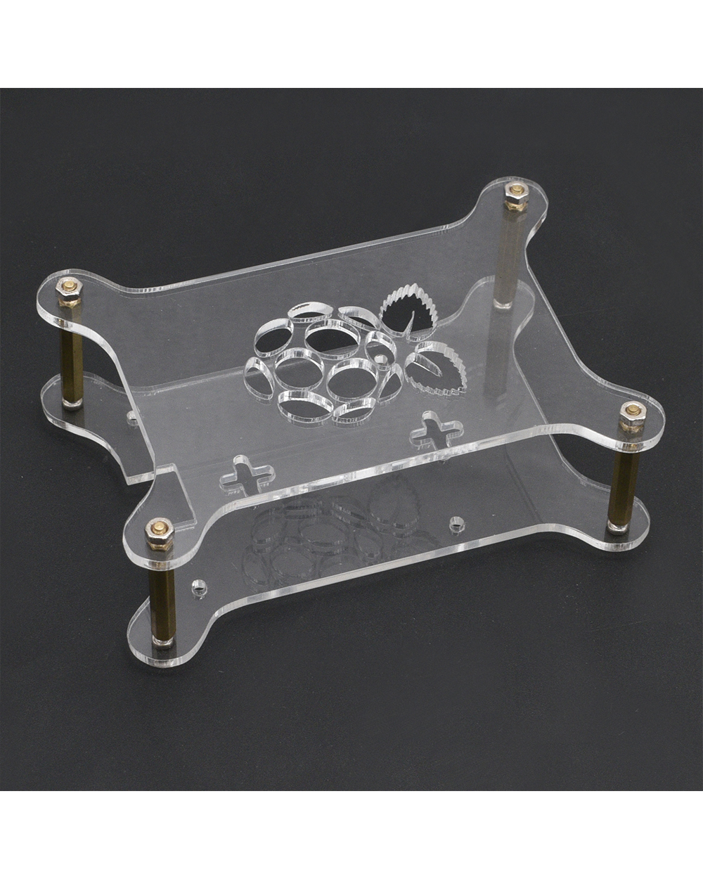 Hi-Q Acrylic Transparent Case Box For Raspberry Pi 4 Enclosure(No Raspberry Pi Board) front-3