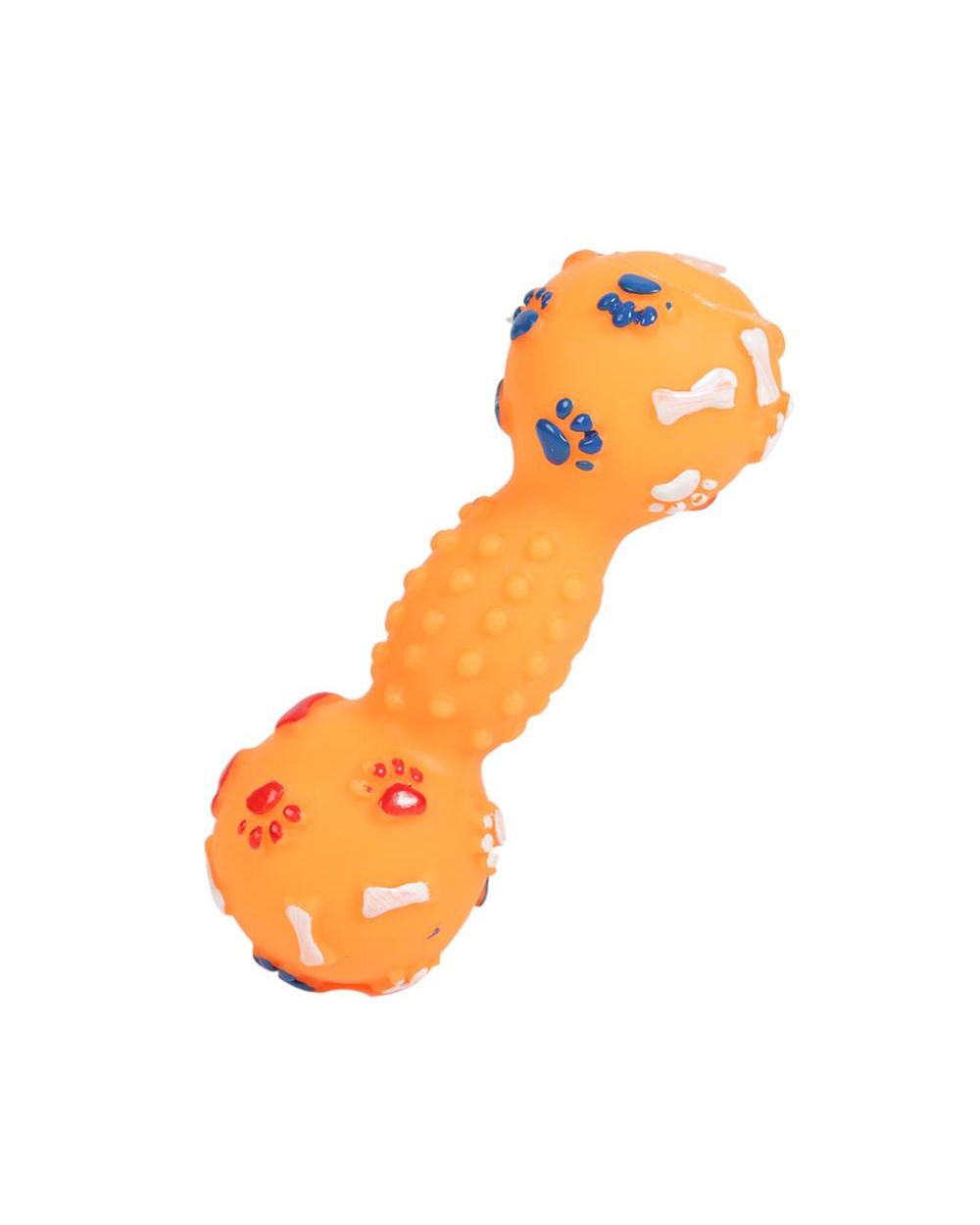 Dotted Dumbbell Shaped Pet Toys Squeeze Squeaky Faux Bone Bite Resistant Pet Dog Toys For Small Large Dogs Pets Supplies front-3