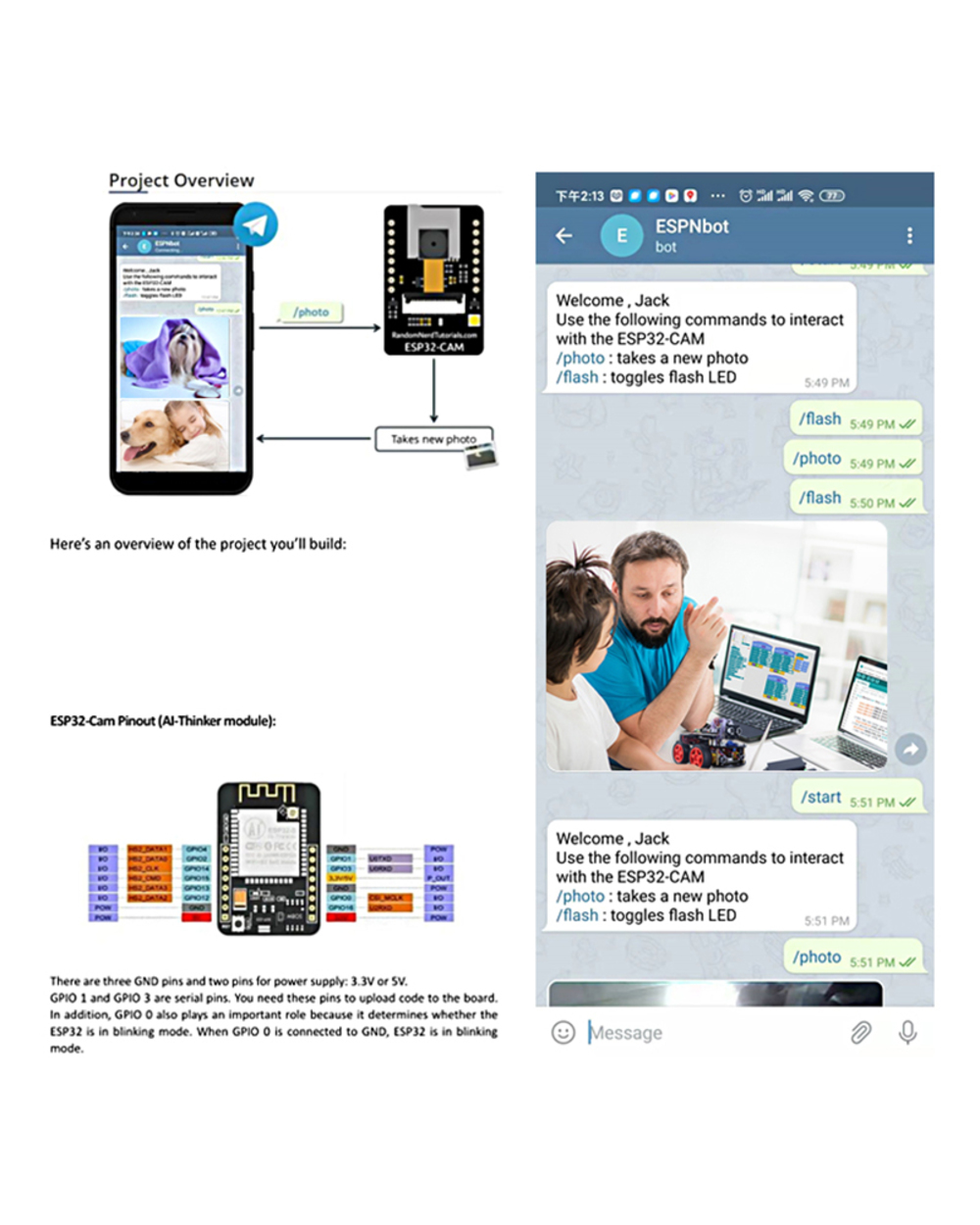 Zhiyitech Esp32 Esp 32 Cam Esp32-Cam Smart Car For Arduino Starter Diy Electronic Kit Education Project For Kids Circui front-3