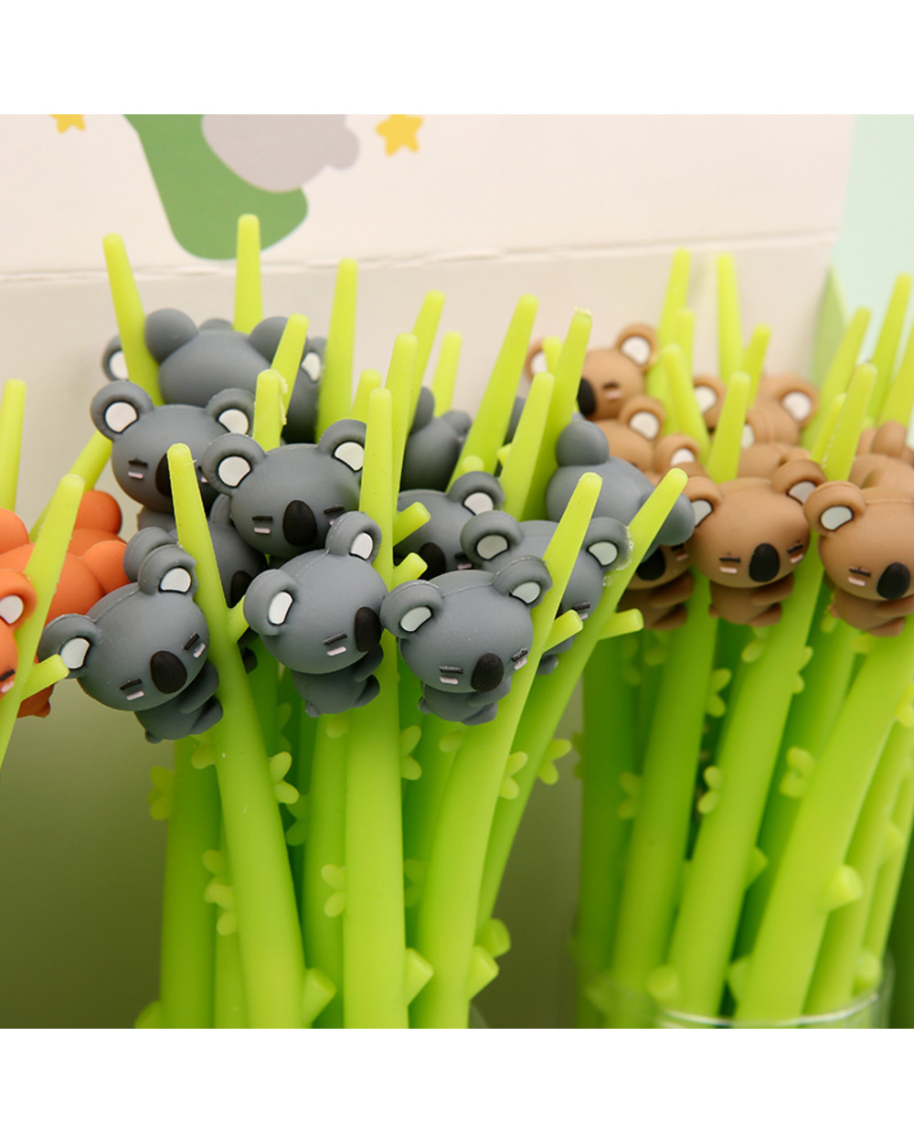 0.5Mm New Arrival Cute Soft Rubber Koala Cute Gel Ink Pen School Office Writing Supply Novelty Gift Stationery Student front-2