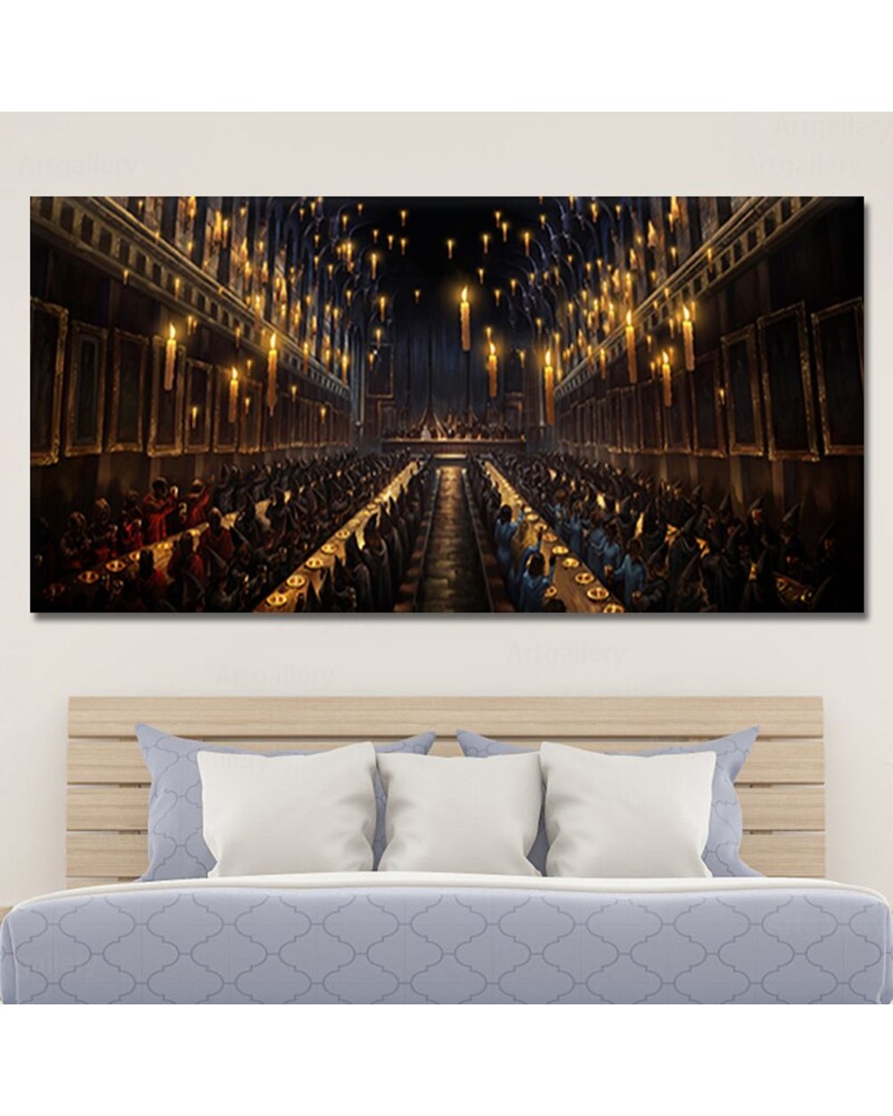 The Great Hall Potteres Canvas Painting Movie Posters and Prints Cuadros Wall Art Picture for Living Room front-2