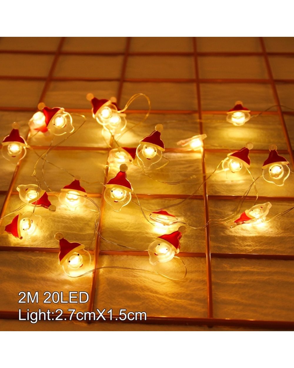 Santa Claus Christmas Tree LED Light String- Merry Christmas Décor for Home front-4