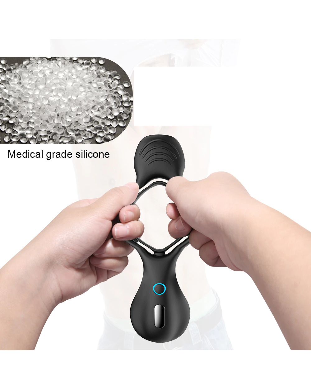 Vibrating Penis Ring 2 in1 - INTOYMENTS front-1