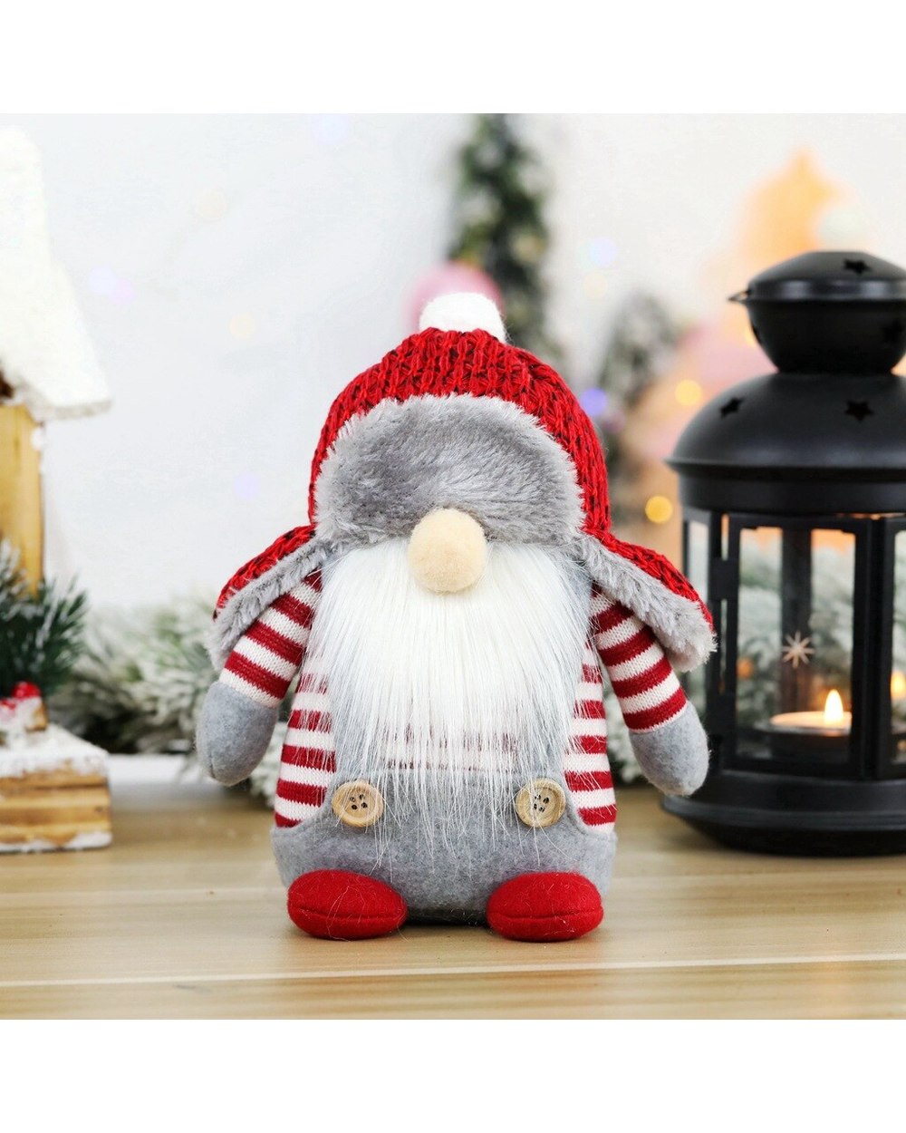 New Christmas Nordic Forest Faceless Gnome Santa Tulip Rudolph Doll Decoration For Home Gifts Ornaments Party Supplies front-5