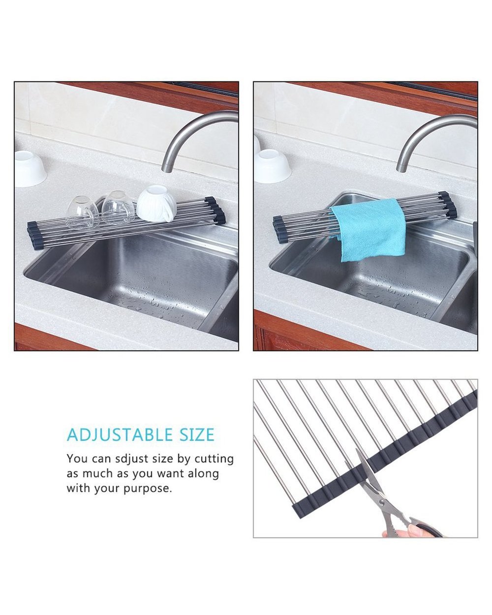 Roll-up Dish Drying Racks front-4