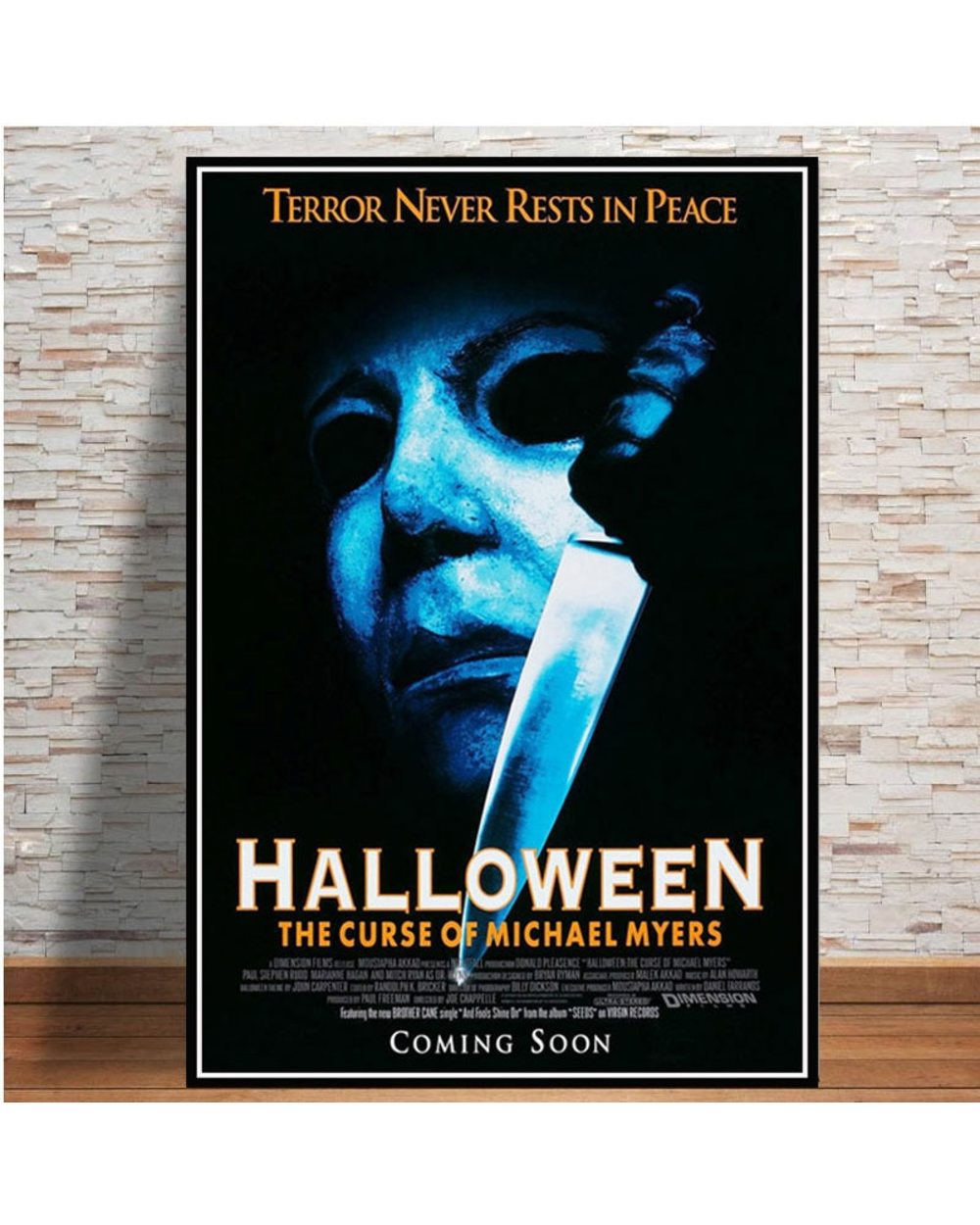 Halloween Michael Myers Classic Horror Movie Collage Poster Prints Painting Art Canvas Wall Pictures Living Room Home front-2