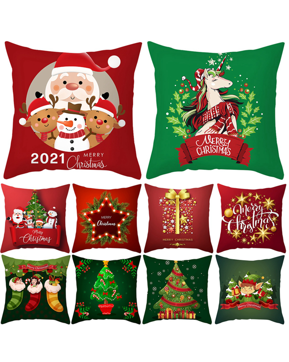 Christmas Cushion Cover Merry Christmas Decorations for Home front-3