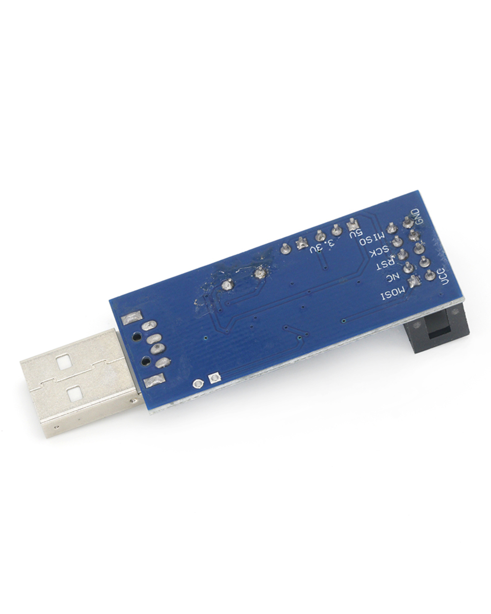 1Set Usbasp Usbisp Avr Programmer Usb Atmega8 Atmega128 Attiny/Can/Pwm 10Pin Wire Module Diy + 10Pin To 6 Pin Adapter B front-5