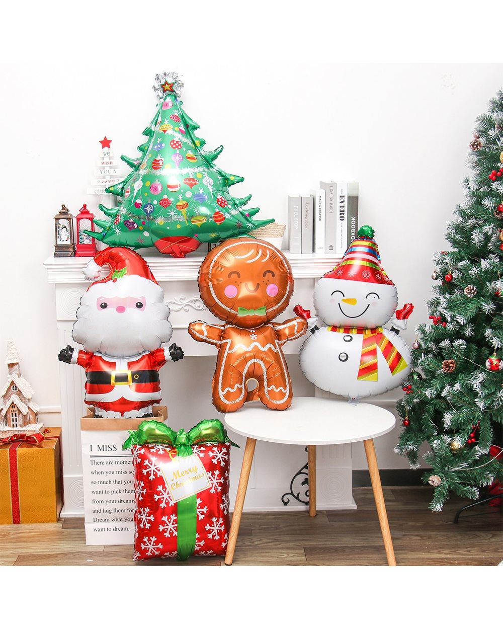 Merry Christmas Foil Balloons Santa Claus Balloon Snowman 2022 Christmas Tree Baloon Christmas Party Decor Home 2022 front-0