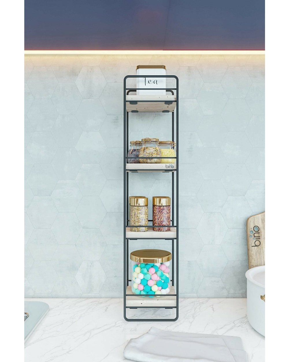 Modern Organizer Storage Rack Shelf front-3