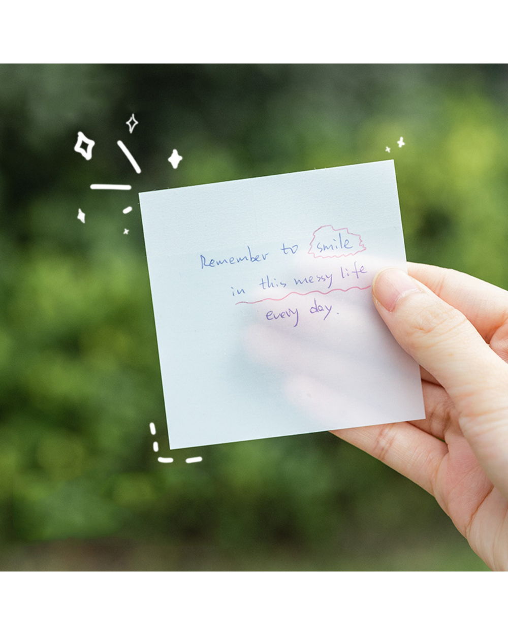 Winzige Transparent Sticky Notes Notepad Memo Bookmark Sticker Note Paper School Office Supplies Stationery front-3