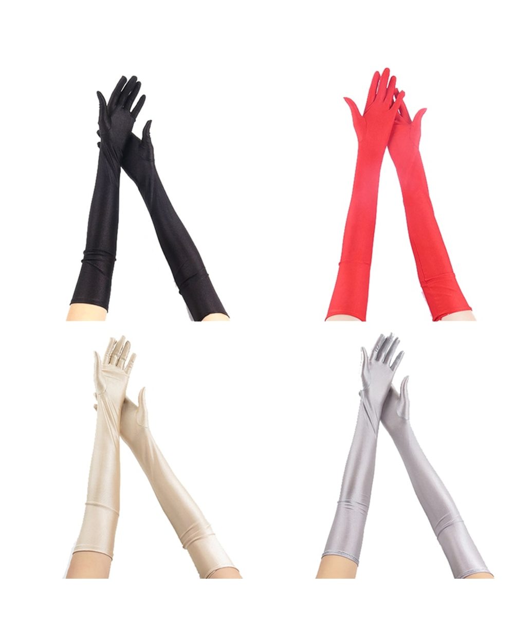 Fashion Sexy Gloves Women Grace Thin Breathable Sun Protection Driving Club Party Prom Dancing Dress Glove Long Sleeve front-1