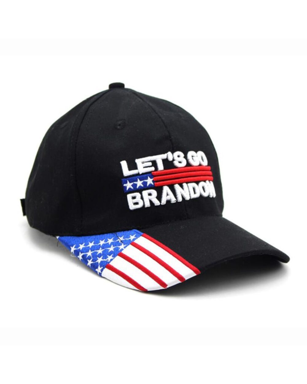 Let’s Go Brandon Hat 3D Embroidery Baseball Cap American Flag High Quality Cotton Casual Sun Cap front-1