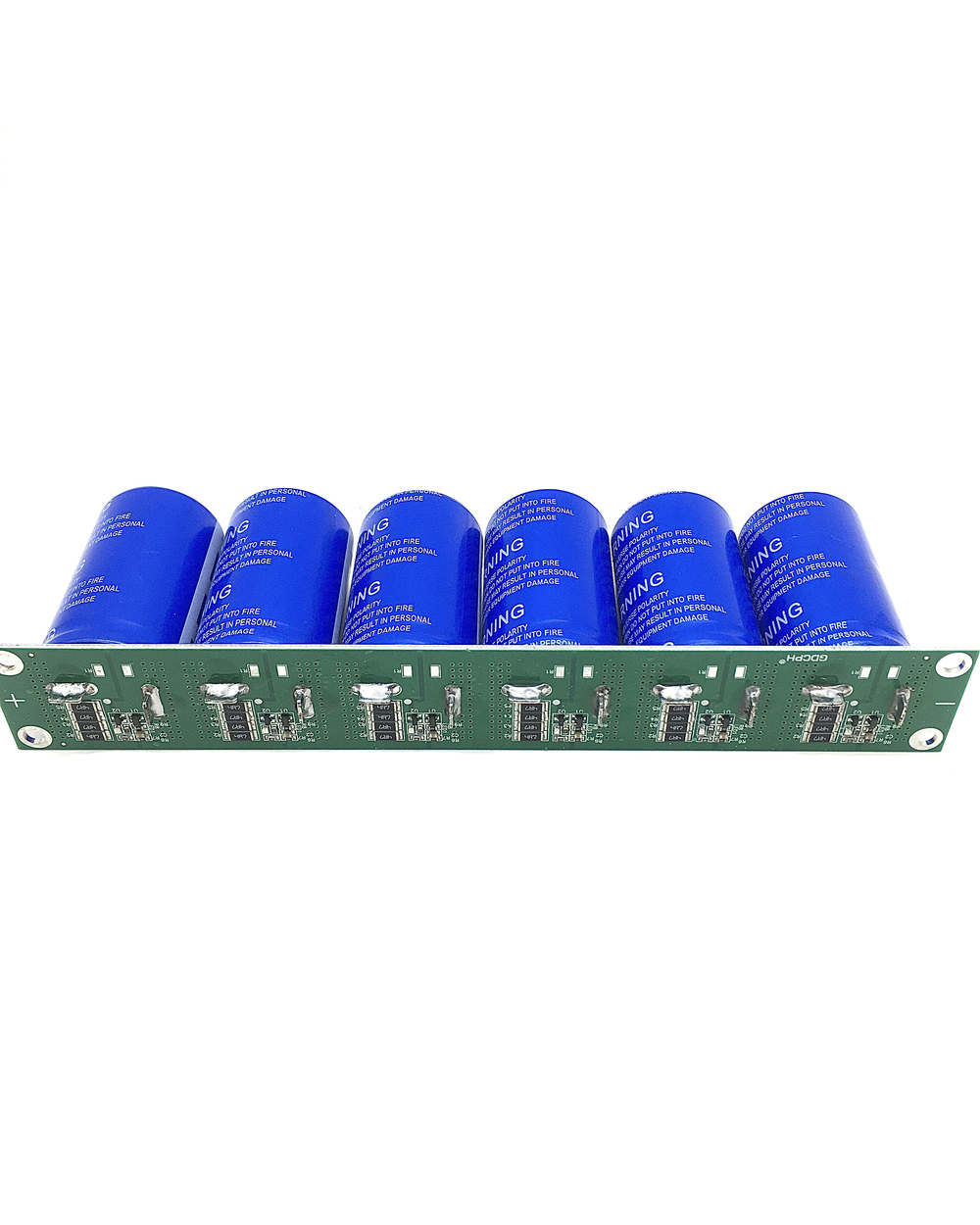 Super Farad Capacitor 16V 83F 6Pcs 2.7V 500F Flat Angle Electrolytic Capacitor With Protection Board Single Row Ultraca front-0