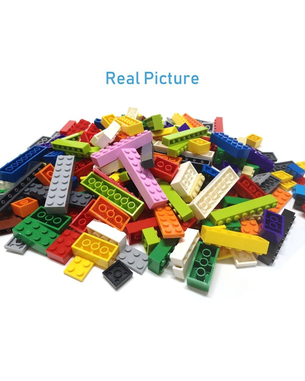 400pcs DIY Building Blocks Wall Figures Bricks 1x2 Dots Educational Creative Toys for Children Size Compatible With front-3