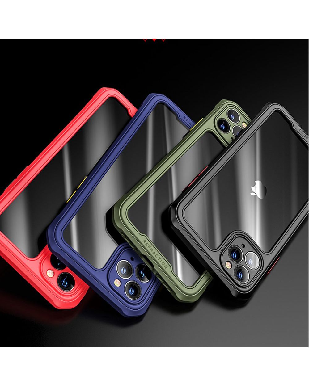 Anti-Fall Clear Case For 11 Pro 11Pro Max Case Hard Pic Cover For 7 8 Plus X Xr Xs Max Se 2020 Cases front-5