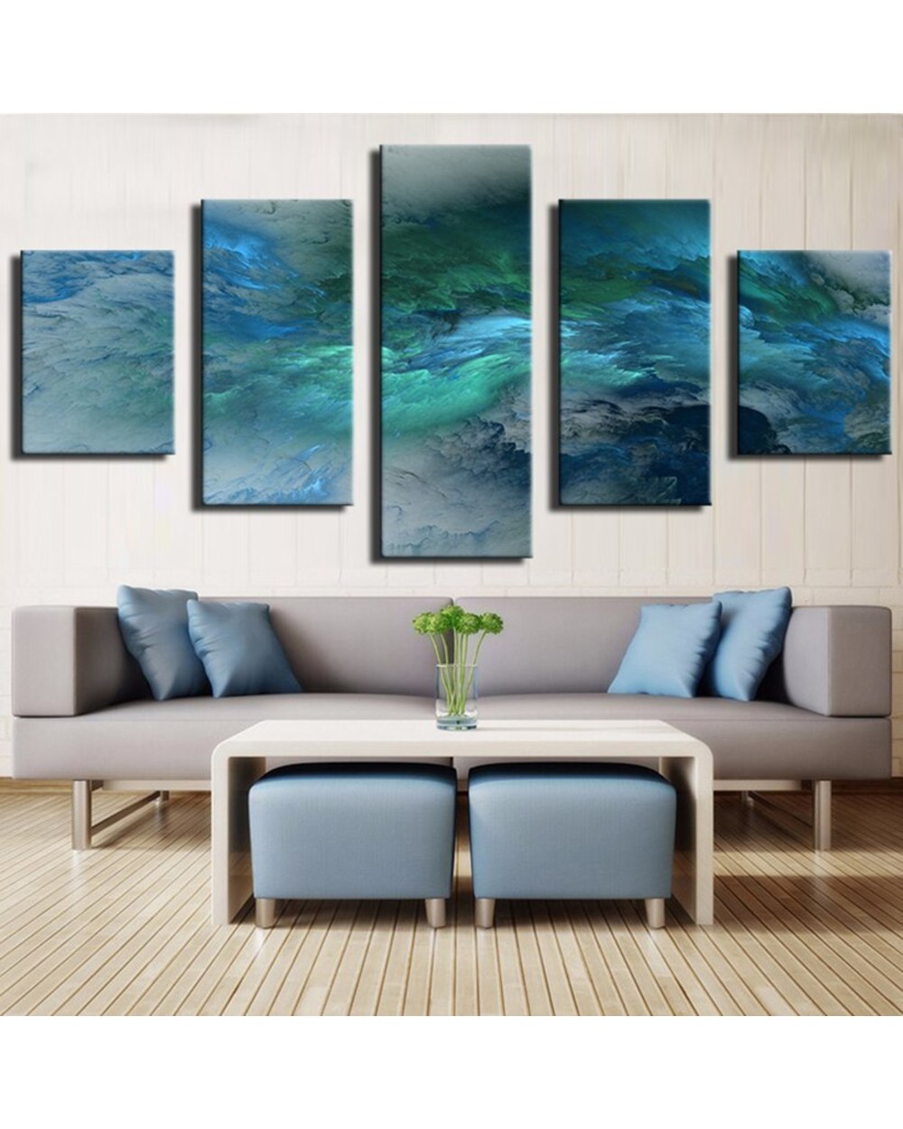 Cuadros Decoracion Fallout Poster Picture Print Abstract 5 Panel Canvas Art Wall Decor front-2