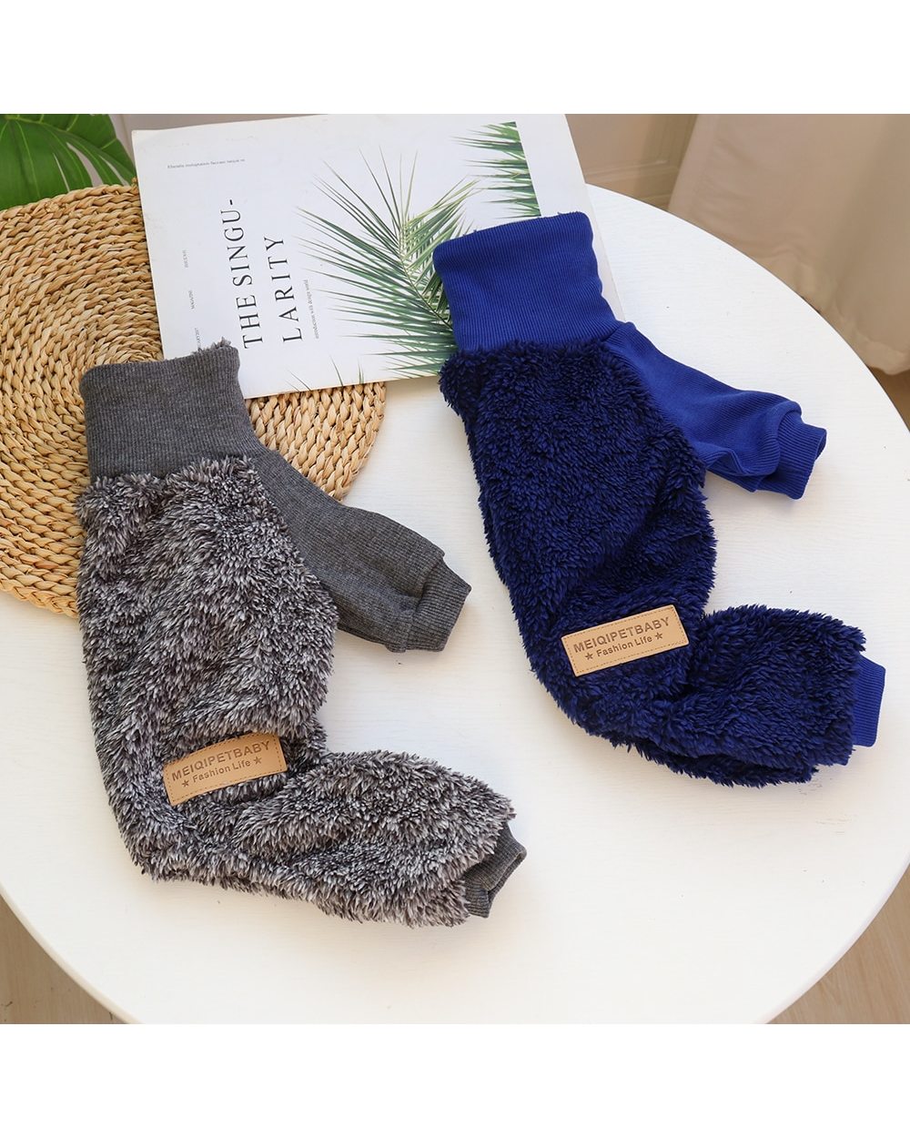 Warm Winter Dog Clothes Soft Pet Jumpsuit Coat Puppy Cat Turtleneck Sweater For Chihuahua Small Large Dogs Clothing S-XL front-2